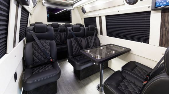 10 passenger sprinter van inside garden grove