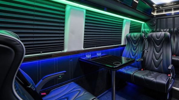 18 passenger sprinter van inside garden grove