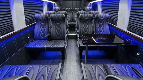 garden grove 20 passenger sprinter van interior