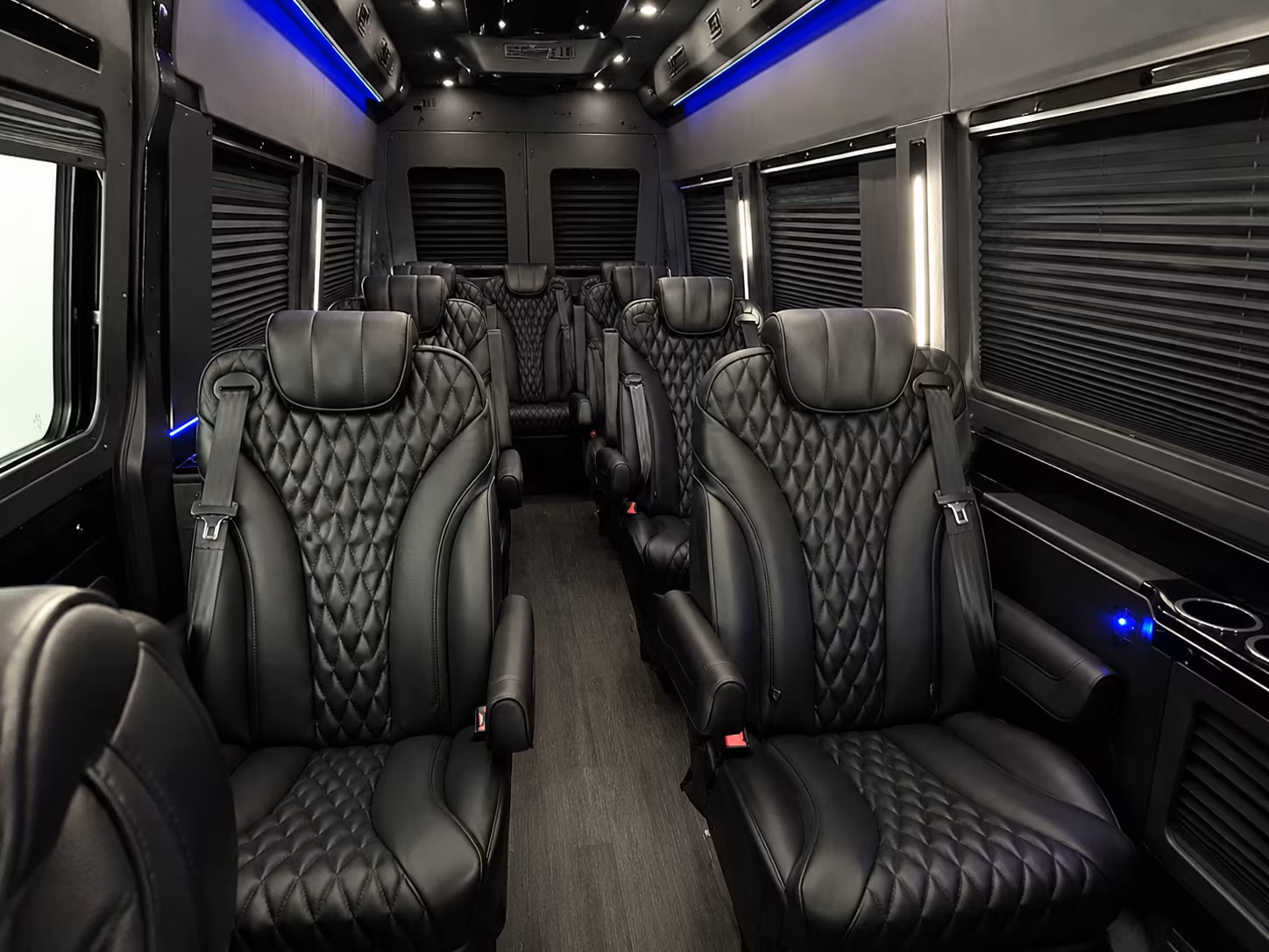 garden grove 12 passenger sprinter van inside