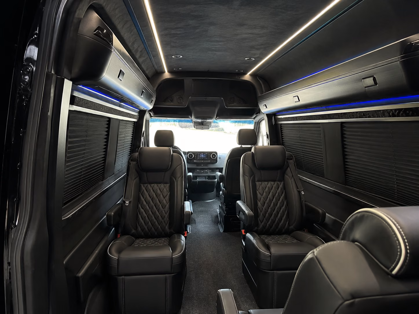 garden grove 12 passenger sprinter van interior