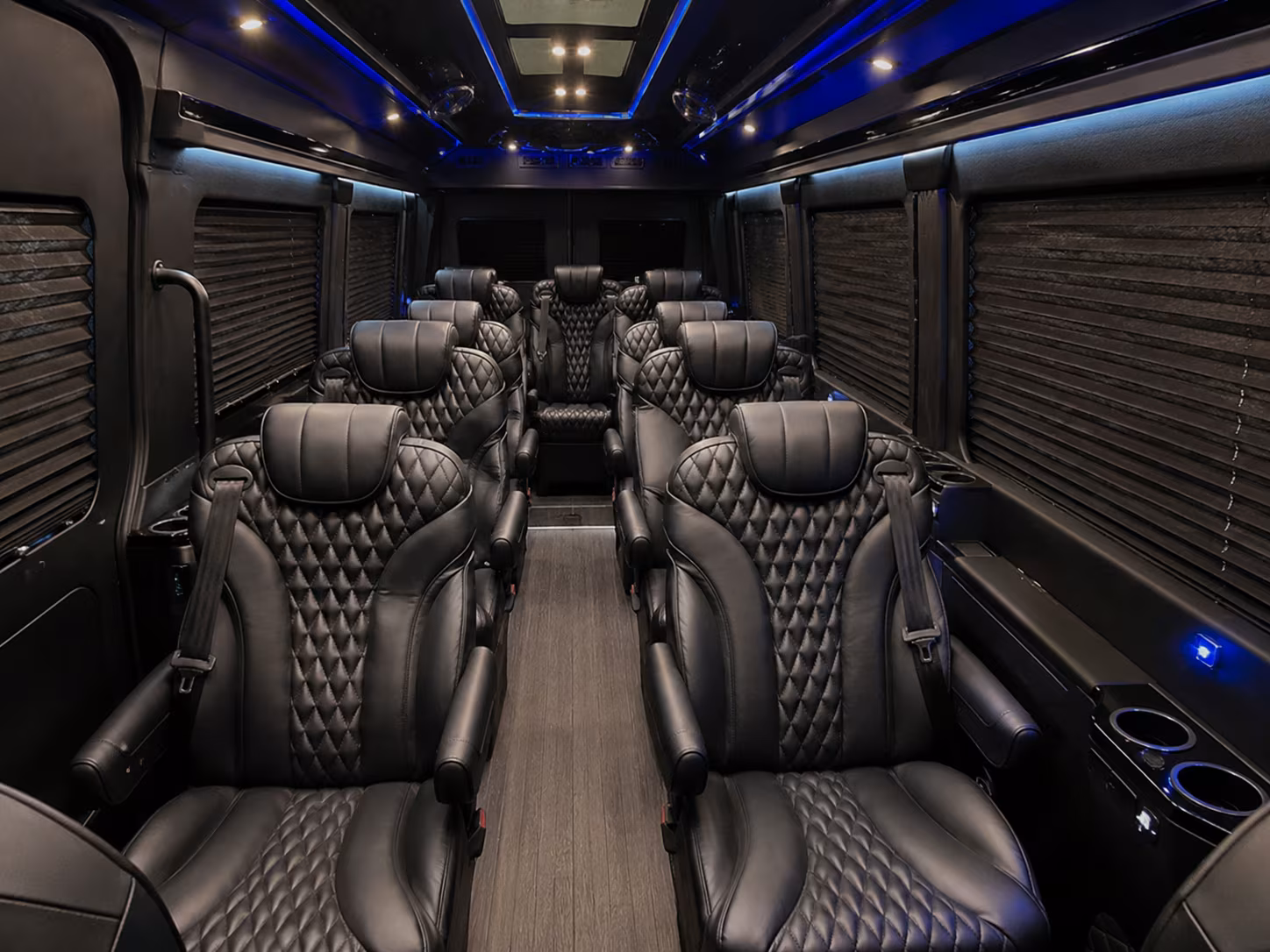 garden grove 15 passenger sprinter van inside