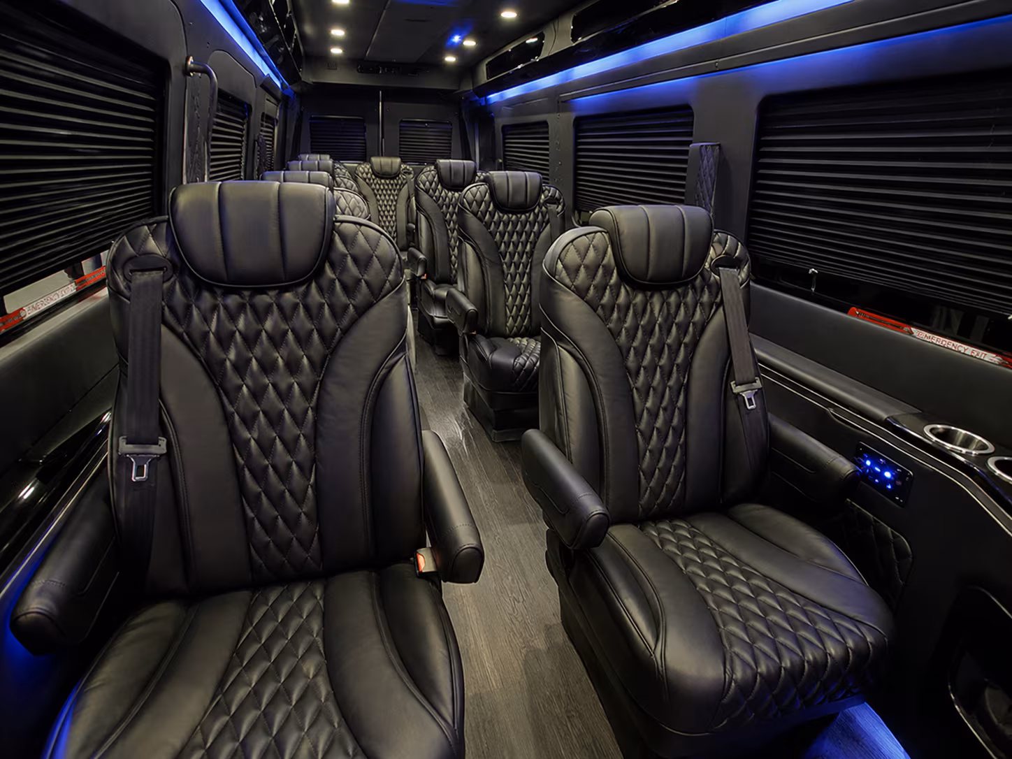 garden grove 15 passenger sprinter van interior
