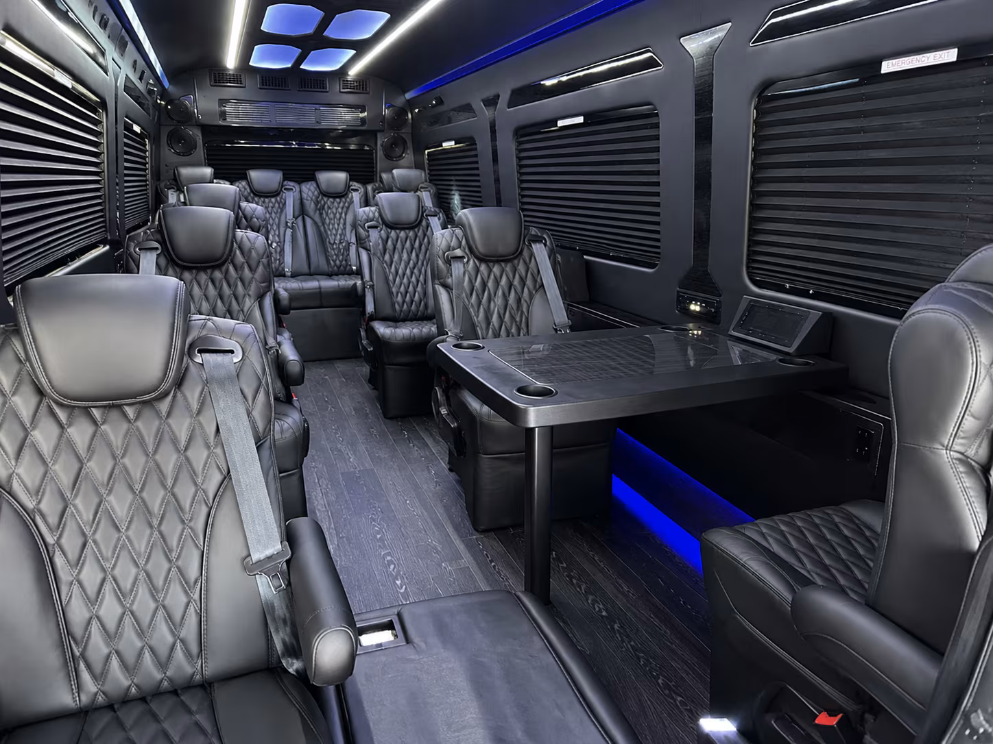garden grove 20 passenger sprinter van interior