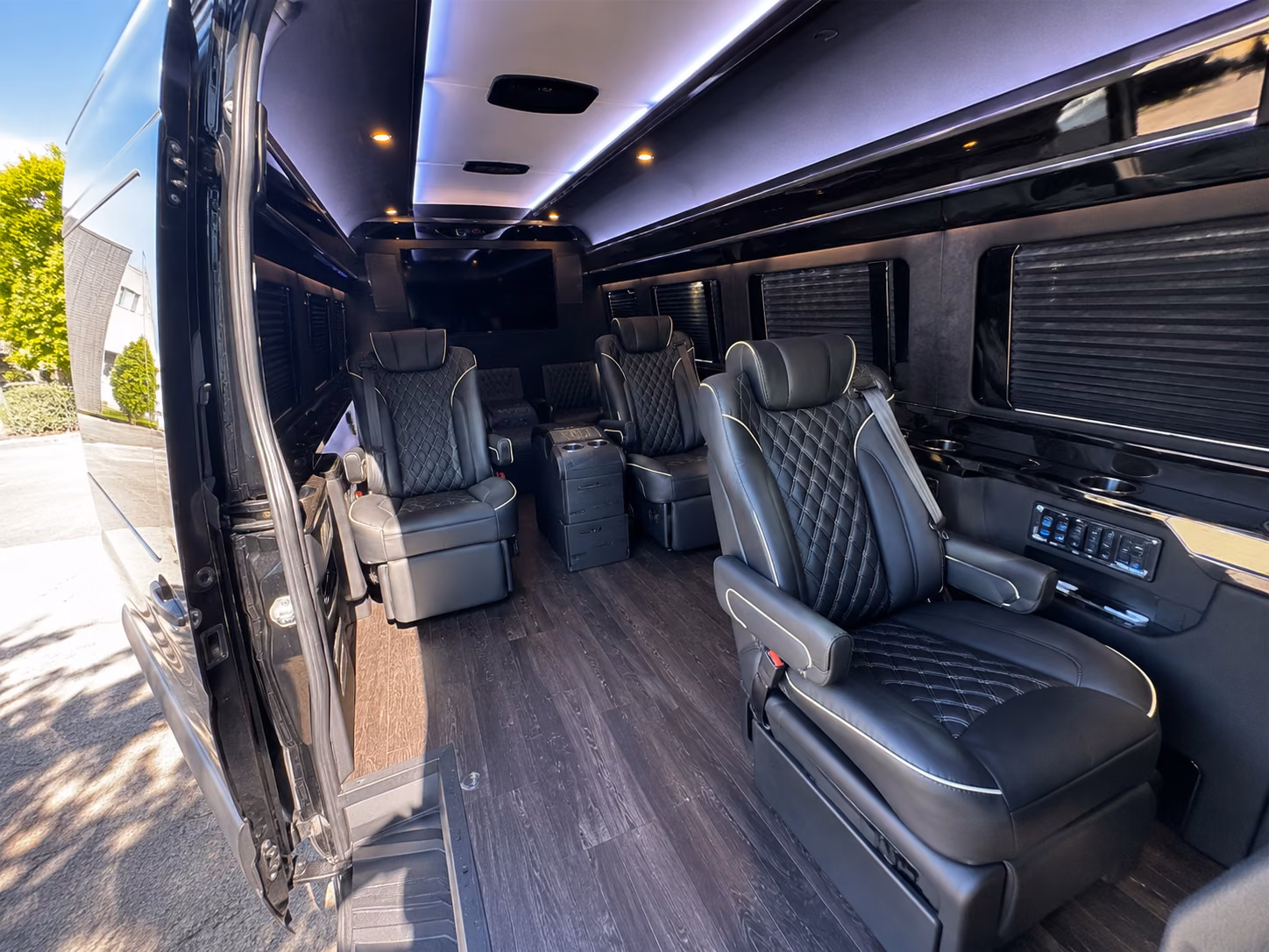 garden grove 8 passenger sprinter van inside